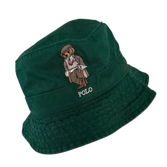 Polo Ralph Lauren Accessories - Polo Ralph Lauren Green Bear Bucket Hat